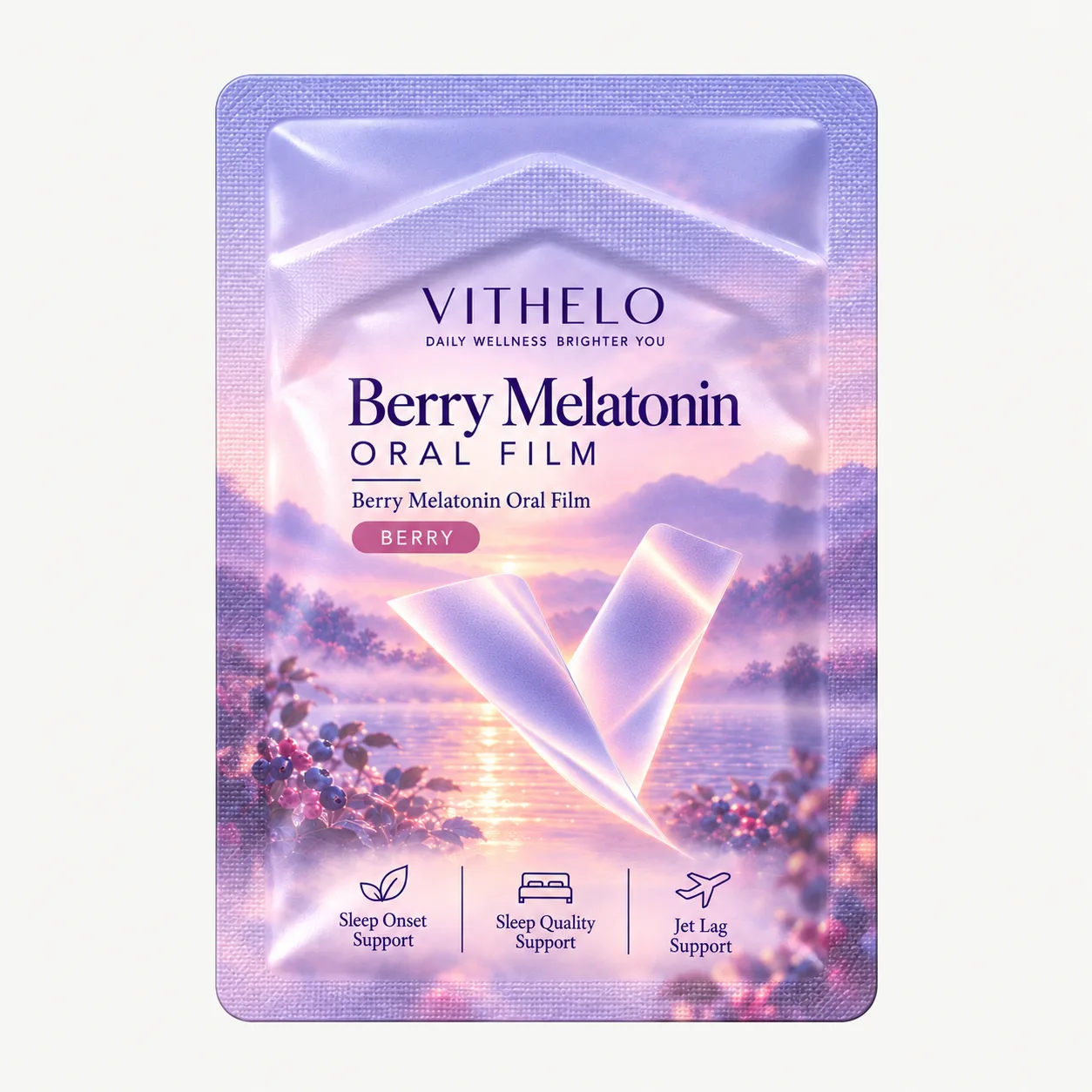 VITHELO oral films product and packaging detail